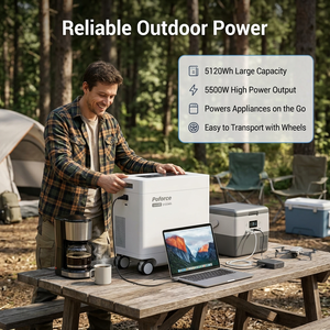 Station d'alimentation portable 5500W, générateur <span class=keywords><strong>solaire</strong></span> 5120Wh, batterie <span class=keywords><strong>solaire</strong></span> LiFePO4 <span class=keywords><strong>pour</strong></span> la maison hors réseau - Product Image 4
