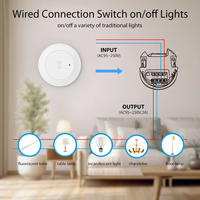 Détecteur de mouvement WiFi PIR avec interrupteur relais, contrôle par application Android/PC, pour éclairage extérieur, hôtel, maison, usage commercial