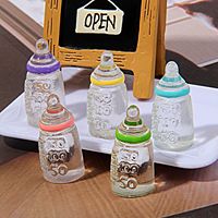 Graziose Bottiglie di Latte Artificiali in Miniatura 1:12, Accessori per Casa delle Bambole Fai-da-Te
