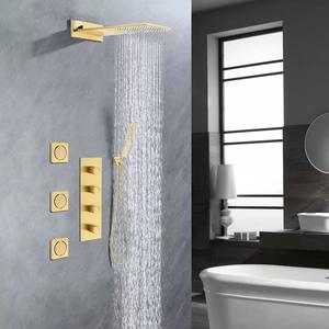 Puerta de Ducha Moderna sin Marco de Vidrio Templado Duradero de 8 MM con Acabado Cepillado de Acero Inoxidable para Baño, Garantía de 3 Años para Hoteles - Product Image 2