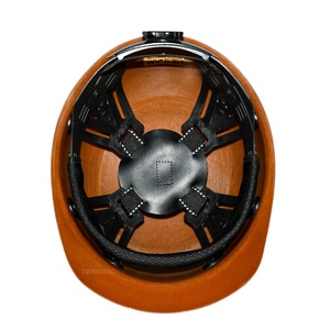 Cascos de seguridad de media ala de fibra de vidrio ligeros, personalizables, al por mayor, con ranuras de 8 puntos, directos de fábrica - Product Image 5