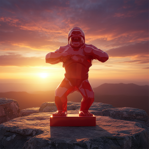 कारखाने स्टॉक विशेष मूल्य हस्तनिर्मित पर्यावरण के अनुकूल आधुनिक पशु शैली फाइबरग्लास रेसिन वाटरप्रूफ कला आउटडोर इनडोर सजावट - Product Image 2