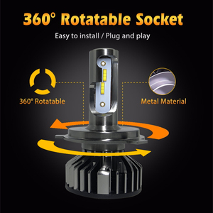 Co light — ampoules de phares de voiture LED, F2, H7, Canbus, lampes automobiles, H11, 9005, H4, 12V - Product Image 3