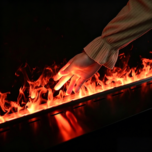Chimeneas Eléctricas de Vapor de Agua 3D Empotradas con Llama Atomizada Realista, Control Remoto, <span class=keywords><strong>Chimenea</strong></span> de Vapor Eléctrica de Acero Inoxidable para el Hogar - Product Image 6