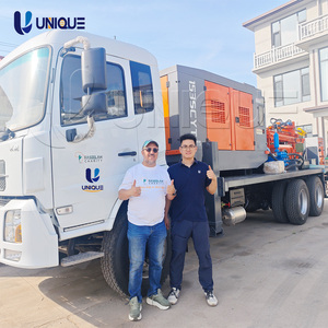 Foreuse rotative diesel montée sur camion pour puits d'eau, profondeur de forage 500m, diamètre de trou 500mm, avec nouveau roulement de moteur pour terres agricoles - Product Image 1