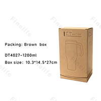 Gobelet isotherme personnalisé en acier inoxydable de 40 oz à double paroi avec poignée et couvercle à paille, tasse de voyage réutilisable