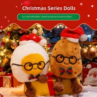 Jouet en peluche de Noël style anime, super doux, avec rembourrage en coton PP, anti-stress pour enfants