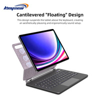 Kustom Standar Wireless Magic Keyboard untuk Samsung S7/S8/S9/S9 Fe 11/12.4/13.1/14.6 inci model FCC ROHS bersertifikat USB
