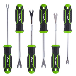 Kit de levier de démontage Spolto 6 pièces avec extrémité à griffes, droit, antidérapant, pour le retrait des garnitures de panneaux de porte de voiture - Product Image 4
