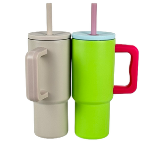 Nouveau Portable Double Vide En Acier Inoxydable Voyage Gobelet Poignée Moderne <span class=keywords><strong>Paille</strong></span> En Plastique pour L'extérieur Tasse À Café Utiliser Chaud Froid - Product Image 6
