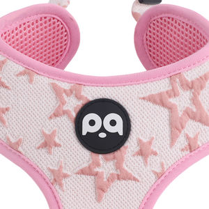 Laisse harnais réglable en tissu jacquard imprimé sur le thème de l'amour sur polyester pour vestes bébé col arrière personnalisé - Product Image 2