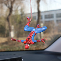 Swing Duck Serie Cartoon Spider-Man PVC Auto-Rückspiegelanhänger Marvel Held für handgestaltete Figuren Hängeornament