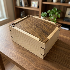 B.S. Urna Funeraria Internacional de Madera de Pino para Cenizas Humanas, Personalizable, Tamaño Grande, Estilo Americano, Garantía de 3 Años, 200/220 - Product Image 1