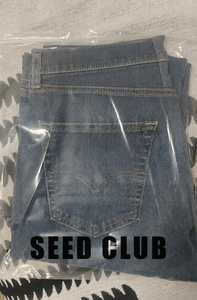 SEED CLUB <span class=keywords><strong>Levis</strong></span> 505 <span class=keywords><strong>Jean</strong></span> Bootcut Coupe Droite Taille Moyenne en Polyester/Coton pour Homme, Style Vintage Américain, Délavé Bleu - Product Image 4