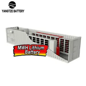 Yangtze Batterie Conteneur Projet avec 1 Mwh 3 Mwh de Stockage D'énergie Solaire batteries Lithium-ion