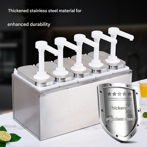 Distributeur de sauce de qualité alimentaire en acier inoxydable, pompe à sauce <span class=keywords><strong>pour</strong></span> sirop, ketchup et confiture, vinaigrette, outil de cuisine - Product Image 5