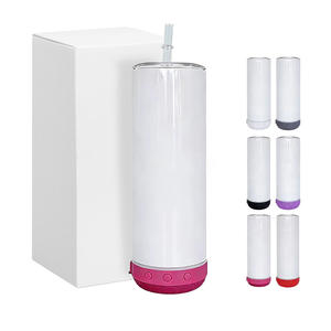 AGH Gobelet intelligent sans fil en acier inoxydable de 20 oz avec haut-parleur intégré pour sublimation - Product Image 1