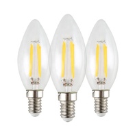 Ampoule Led à Filament de chandelle électrique, lampe de lecture de luxe, E12 E17 E14 6W, variable C35, 2700K 110V 220V 4W