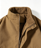 Blouson Bomber Homme Hiver Doublé Polaire Col Montant Zippé Coupe-Vent Respirant Épais Multi-Poches Style Streetwear Coupe Ample Protection Contre le Froid