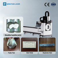 Machine de découpe laser à fibre CNC 4 axes 1500W-3000W pour tubes carrés et ronds, mandrin 240mm, avec refroidissement par eau pour le métal