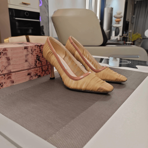 Jimmy Zapatos de Tacón de Aguja de Malla Transparente Fruncida de Moda para Mujer, Sandalias Cómodas para Citas, Discotecas y Salidas de Fin de Semana - Product Image 5