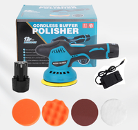 Polisseuse de voiture sans fil 12V 380W avec plateau de 125 mm - Outil de polissage et de ponçage portatif tout-en-un à batterie lithium