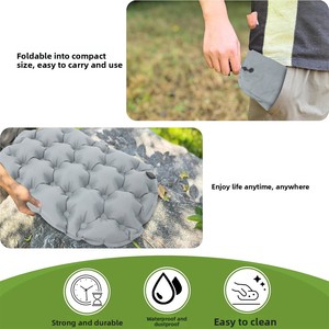 Colchoneta Inflable Portátil Individual para Camping, Resistente a la Humedad, Gruesa, Plegable y Antideslizante - Product Image 3