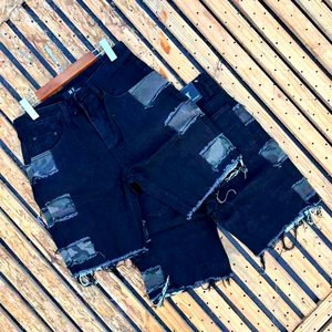 2026 Trending Breathable Camouflage Ripped Frayed Hem Cargo Denim Shorts Casual Summer Men's Half Pants Streetwear Outdoor Wear - Product Image 4