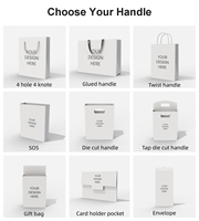 Bolsas de Papel Reciclables Ecológicas Impresas Personalizadas con su Propio Logotipo para Compras, Regalos y Empaquetado Comercial, Impresión Offset Personalizada