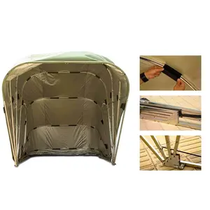 Cochera Portátil de Apertura Rápida con Protección UV, <span class=keywords><strong>Toldo</strong></span> de Doble Uso para Patio y Garaje - Product Image 5