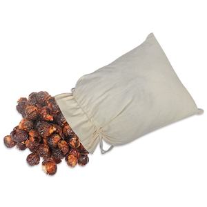 Pochette à double cordon en coton biodégradable, écologique et recyclable, avec impression personnalisée du logo, pour l'emballage des baies de savon - Product Image 2