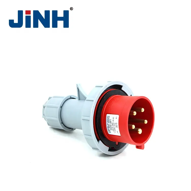 Tomada industrial 16a 32a 63a 125a ip 67, novo tipo macho e fêmea industrial plug e soquete