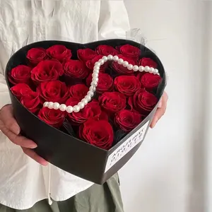 China Suppliers Luxury Romantic Valentine's Day Big Heart Shape Gift Flower Box For Wedding Party