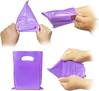 Sacs en plastique pour cadeaux de fête, petits sacs cadeaux, mini sacs en plastique pliables découpés sur mesure pour courses