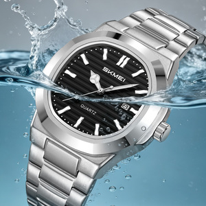 รับผลิตแบบ OEM/ODM นาฬิกาควอตซ์ผู้ชายสุดหรู สายสแตนเลส หน้าปัดใหญ่ กันน้ำ สำหรับธุรกิจ ขายส่ง - Product Image 2
