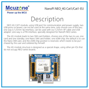 โมดูลนาโนพี นีโอ-4 จี แคท.1 LTE, NEO / NEO Core / NEO Air, ไม่ต้องติดตั้งไดรเวอร์ |   โทรฟรี |   ปลั๊กแอนด์เพลย์, เดเบียน - Product Image 2