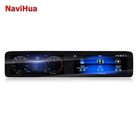 Naihua Speedometer instrumen GPS mobil Android, Speedometer mobil Dual 12.3 "Layar Upgrade GPS LCD untuk Mercedes Benz E Class W213 2017-2019