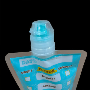 Bolsas de embalaje de bebidas portátiles con impresión personalizada, bolsas con boquilla para bebidas de grado alimenticio, bolsa transparente con boquilla a prueba de fugas - Product Image 2