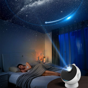 โปรเจคเตอร์ดาวกาแล็กซี่ไร้สาย LED สีขาวคุณภาพสูง ทันสมัย ฉายภาพ 3 มิติ คมชัดพิเศษ พร้อมลำโพงสเตอริโอ BT ในตัว - Product Image 3