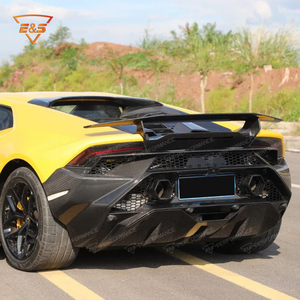 Accesorios para Automóviles, Parachoques Trasero Estilo <span class=keywords><strong>T</strong></span> de Fibra de Carbono Seca para Lamborghini Huracán LP610 2014-2019, Parachoques Traseros para Automóviles, Autopartes - Product Image 5