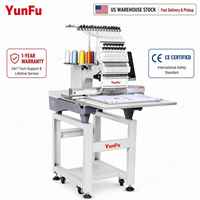 Machine à broder informatisée à grande vitesse, 15 aiguilles, tête simple, livraison à domicile ou enlèvement en personne, stock entrepôt USA YunFu