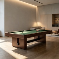 WANYAJU Design Mini table de billard d'intérieur 3 en 1 personnalisable avec plateau en ardoise et tiroir, convertible en table de jeu