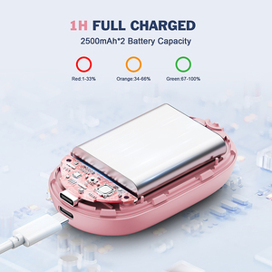 Chauffe-mains et chauffe-pieds portables miniatures rechargeables personnalisés, chauffe-mains USB réutilisables pour l'extérieur - Product Image 4
