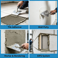 Poudre de polymère redispersible en acétate d'éthylène (VAE) YICHENG RDP pour adhésif pour carrelage et mastic mural