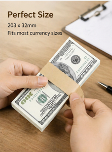 Bandes de papier kraft premium autocollantes pour billets de banque, pour la gestion de l'argent des banques, des commerces de détail et des entreprises - Product Image 6