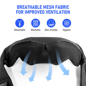 Nuevo Masajeador Shiatsu para Hombros y Cuello 2026, Color Negro, Masaje <span class=keywords><strong>de</strong></span> Tejido Profundo con Calor y Simulación <span class=keywords><strong>de</strong></span> Mano, Masajeadores Precisos - Product Image 5