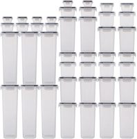 Lot de 42 Boîtes de Rangement Alimentaire Hermétiques avec Couvercles, en Plastique, pour Organisation de Cuisine, Céréales, Farine et Sucre