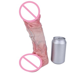 ORALSX Dildo de Silicona de Grado Médico de Doble Capa con Ventosa, Textura de Vena Realista, Juguete de Placer Femenino con Sensación Realista - Product Image 3