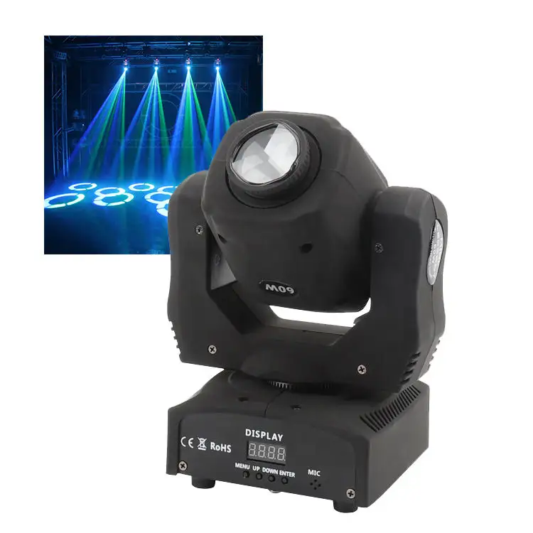 Hot Sale Mini 60W 3 Triple Prisms Spot Led Moving Head Light For Dj Disco Party