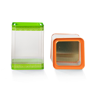 Hộp Kim Loại Tùy Chỉnh Cấp Thực Phẩm Nhà Máy Hộp Thiếc Hình Vuông Trong Suốt Nhiều Màu Kín Cho Kẹo Cà Phê Trà Bánh Quy Sô Cô La - Product Image 3